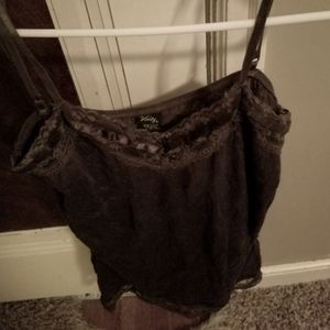 blue lace cami from vanity size large